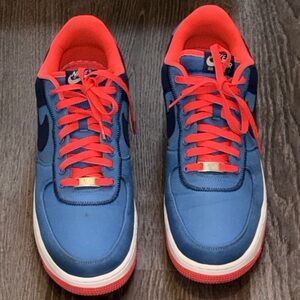 Nike AF1 Low Distance Blue Royal Atomic Red